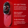 Portable Hair Treatment Care Product Handheld Electric Scalp Massager Red Light Therapy Hair Regrowth Brush